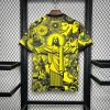 tenue-foot-bresil-jaune-design-concept-pour-supporter voetbaltenue Brazilië geel design concept voor supporters