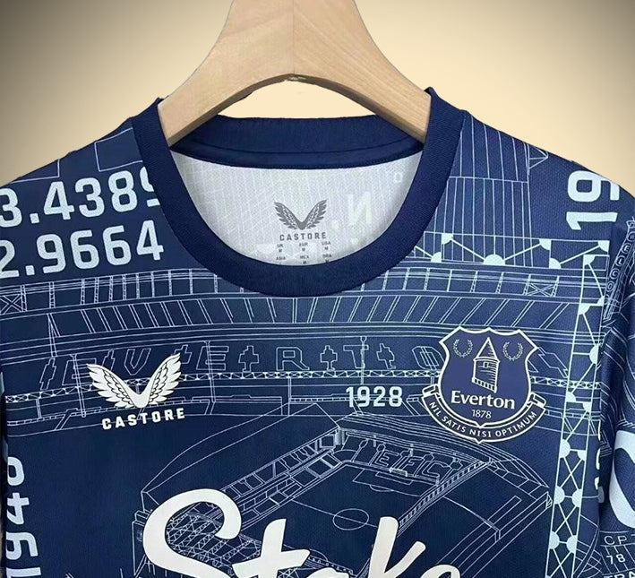 Everton voorwedstrijdshirt afscheidstenue seizoen 2425