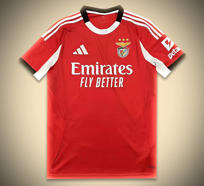 maillot-domicile-benfica-saison-2025-2026-rouge-officiel thuisshirt Benfica seizoen 2025 2026 officieel rood