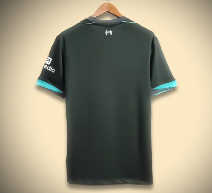 Liverpool uitshirt seizoen tweeduizend vierentwintig tweeduizend vijfentwintig
