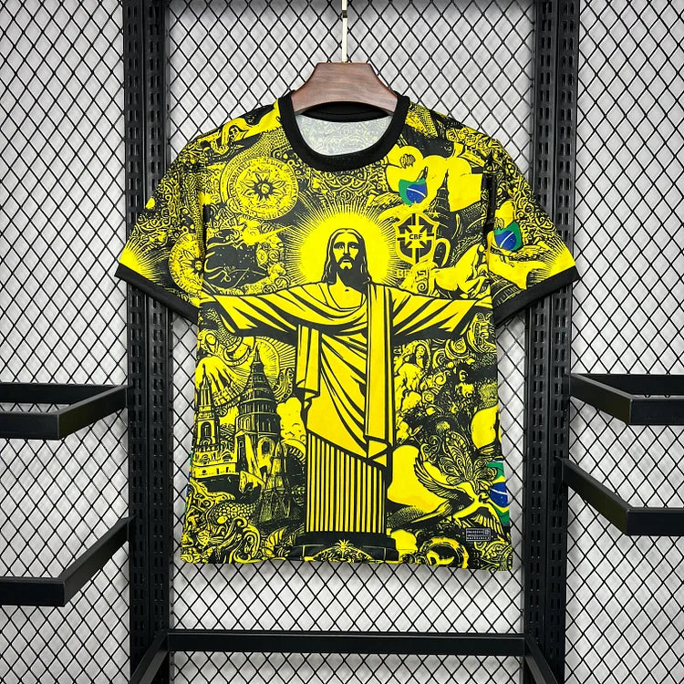 maillot-bresil-concept-jaune-20242025 Brazilië Concept Geel Shirt 20242025