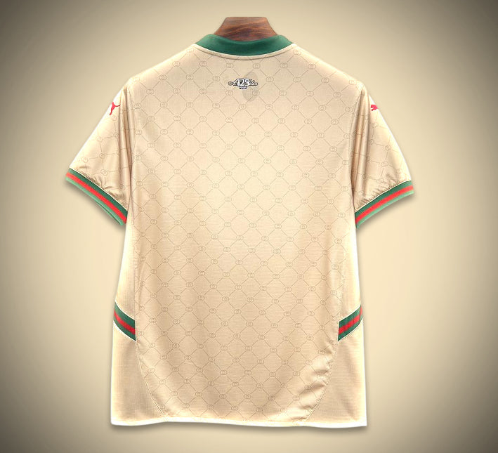 tunique-football-ac-milan-inspiree-gucci-coloris-or-collection-2425 Tunique football AC Milan inspirée Gucci coloris or collection 2425