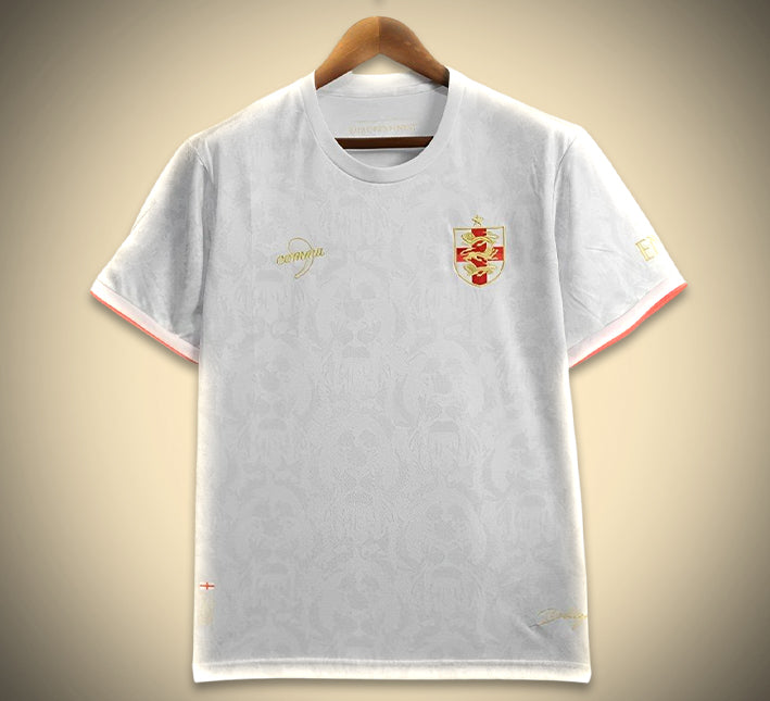 maillotangleterrecommablanc-1.jpg Concept Engeland Voetbalshirt Witte Comma Editie 2024 vooraanzicht