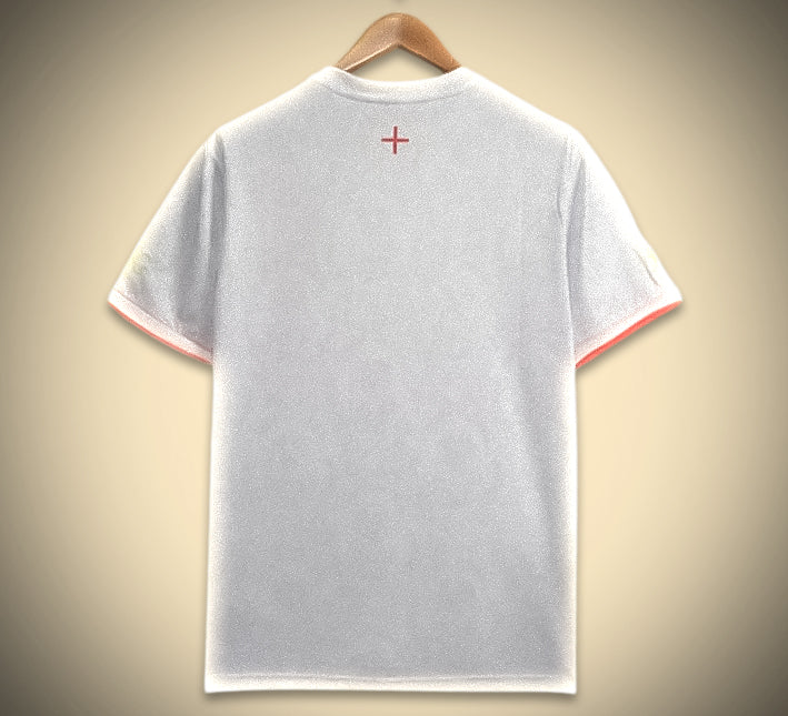 maillotangleterrecommablancdos.jpg Concept Engeland Voetbalshirt Witte Comma Editie 2024 achteraanzicht