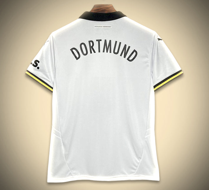 maillotbvbbblancdos.jpg Borussia Dortmund Derde Shirt 2024-2025 achteraanzicht