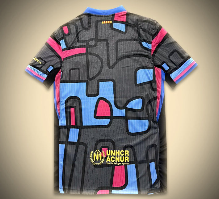 maillot-concept-du-fc-barcelone-edition-2526-motif-abstrait-tenue-football maillot concept du FC Barcelone édition 2526 motif abstrait tenue football