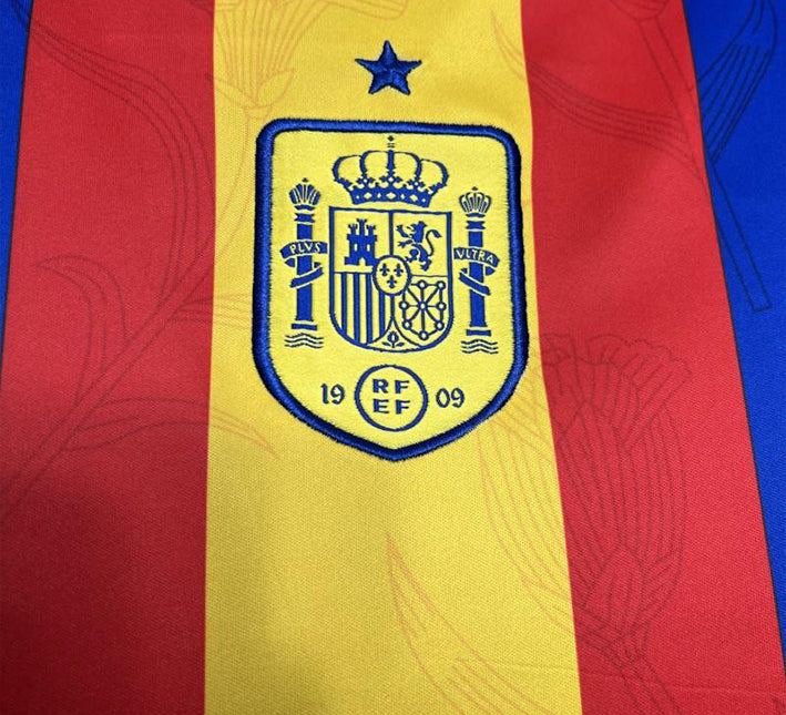 Spanje Voorwedstrijdshirt Euro 2024 zijaanzicht
