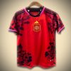 maillotespagnefleurs-1.jpg Concept Spanje Thuisshirt Rood 2024 vooraanzicht