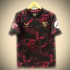 maillot-exterieur-fc-seville-noir-saison-2024-2025-tenue-de-football-officielle FC Sevilla uitshirt zwart seizoen 2024 2025 officieel voetbaltenue