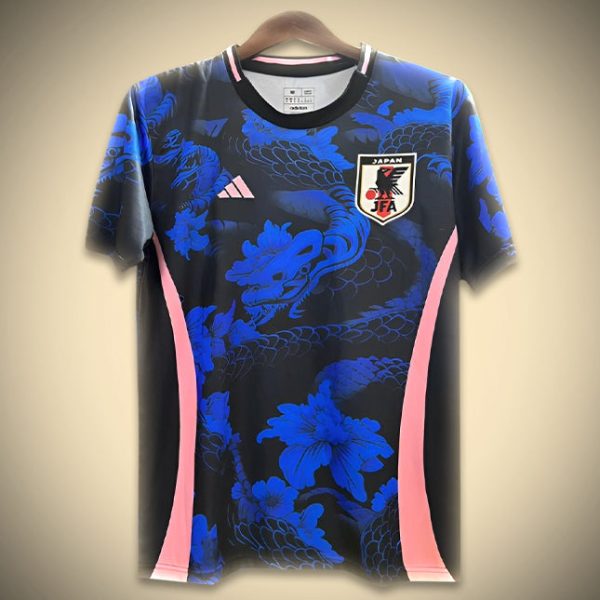 Voetbalshirt Concept Japan Dragon Zwartblauw Editie 2024-2025