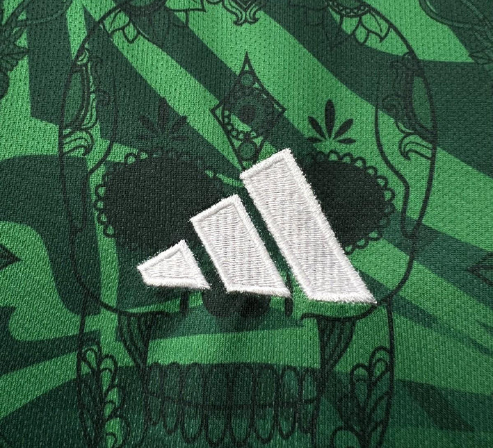 maillot-domicile-mexique-style-concept-2023-tenue-de-match-verte-et-blanche Mexico thuisshirt concept stijl 2023 groen-witte wedstrijdtenue