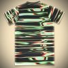 Portugal Voorwedstrijdshirt Gestreept 2024-2025 zijaanzicht
