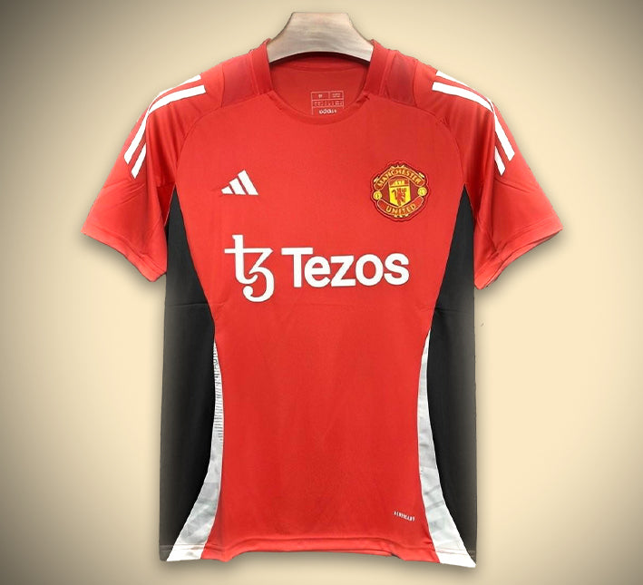 maillot-dentrainement-manchester-united-saison-2024-2025-pour-football Trainingsshirt Manchester United seizoen 2024 2025 voor voetbal