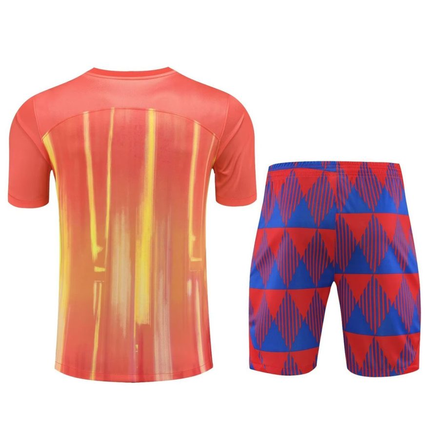ensemble-d-entrainement-orange-fc-barcelone-saison-2023-2024 Trainingspak oranje FC Barcelona seizoen 2023 2024