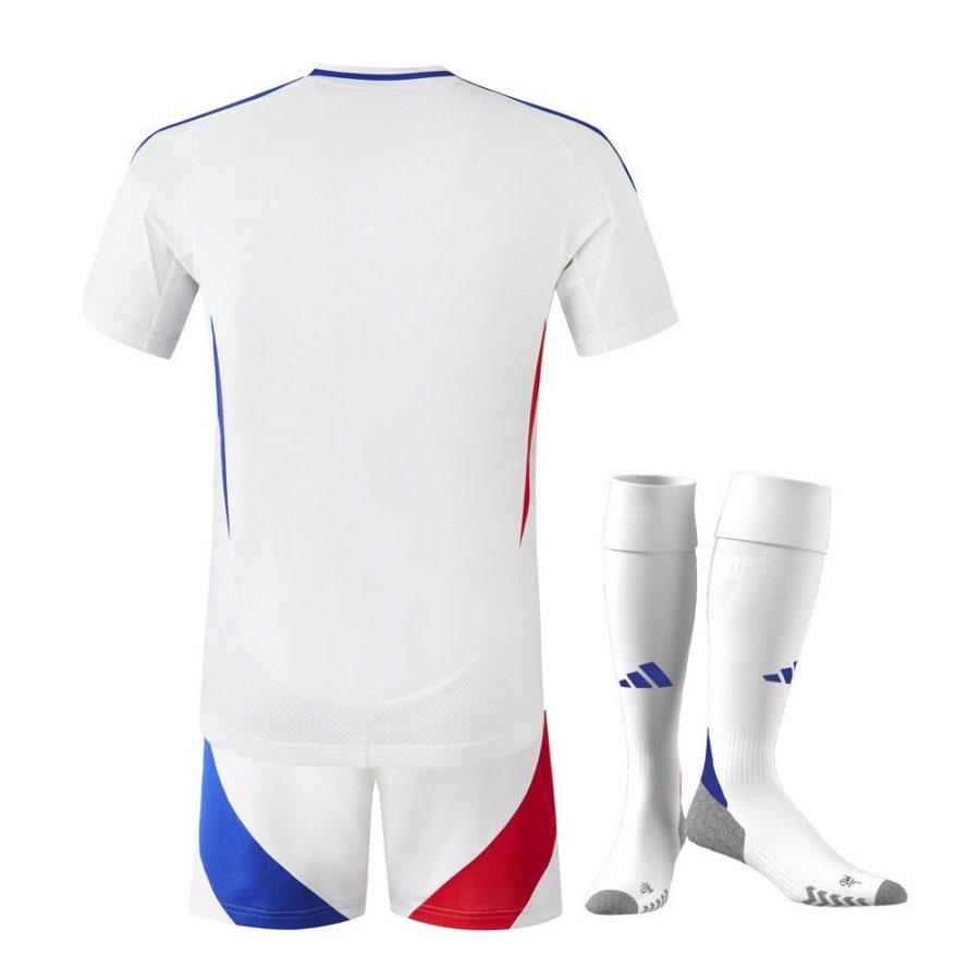 ensemble-enfant-olympique-lyonnais-domicile-saison-2024-2025-maillot-short-chaussettes Ensemble enfant Olympique Lyonnais domicile saison 2024 2025 maillot short chaussettes