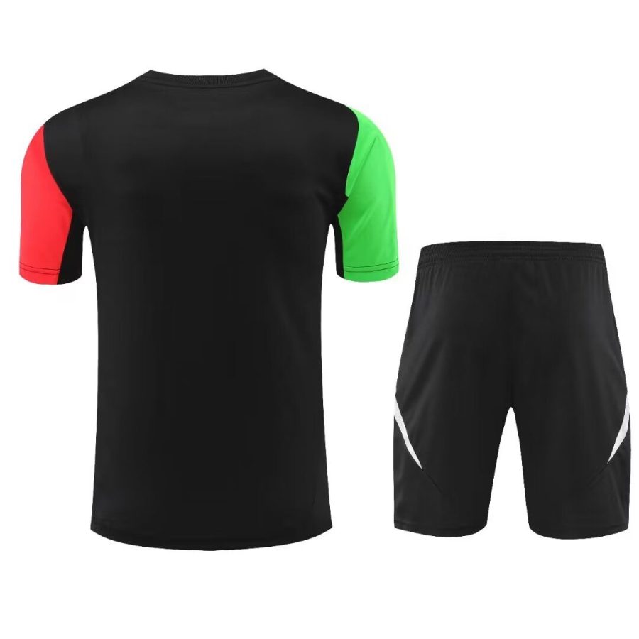 ensemble-maillot-et-short-arsenal-saison-2024-2025-tenue-domicile-rouge-et-blanc Set voetbalshirt en short Arsenal seizoen 2024 2025 thuisshirt rood en wit