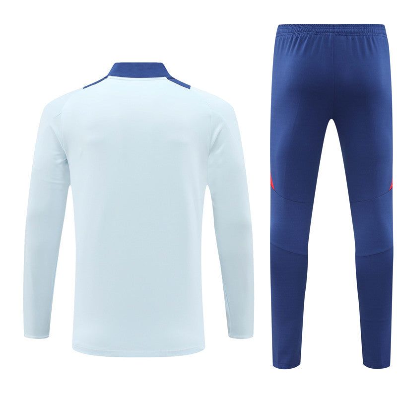 Set trainingspak Spanje seizoen 2024 2025 boven- en onderkant sportkleding