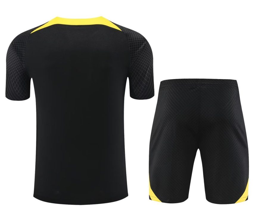 ensemble-training-paris-saint-germain-noir-et-jaune-saison-2023-2024 Trainingspak Paris Saint Germain zwart en geel seizoen 2023 2024