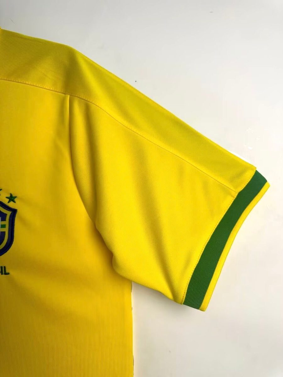 jersey-vintage-equipe-du-bresil-domicile-annee-1997 Vintage shirt Brazilië thuisshirt jaar 1997