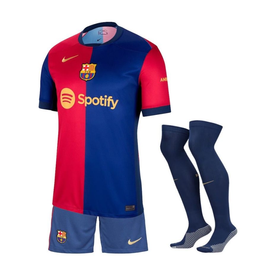 kit-enfant-fc-barcelona-domicile-2024-2025 KINDERKIT FC BARCELONA THUISSHIRT 2024-2025