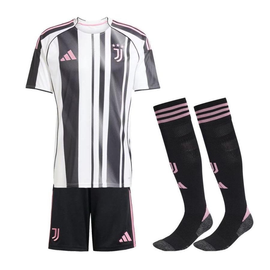 kit-enfant-juventus-domicile-2025-2026 JUVENTUS THUISSHIRT KINDEREN 2025-2026