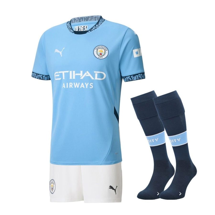 kit-enfant-manchester-city-domicile-2024-2025 KINDERKIT MANCHESTER CITY THUISSHIRT 2024-2025