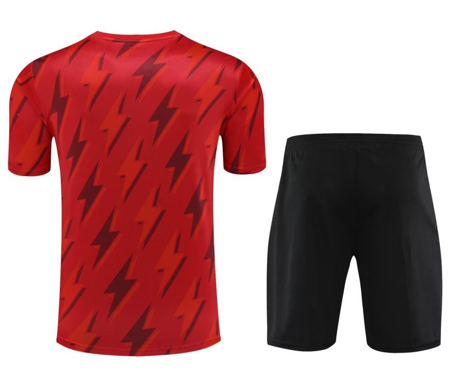 kit-entrainement-arsenal-rouge-saison-2023-2024-tenue-sport-football Arsenal rode trainingskit seizoen 2023 2024 sportvoetbaltenue