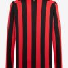 maillot-de-football-ac-milan-edition-anniversaire-domicile-rouge-et-noir AC Milan voetbalshirt jubileumeditie thuisshirt rood en zwart