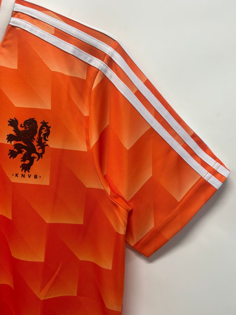 maillot-de-football-orange-des-pays-bas-edition-retro-domicile Oranje voetbalshirt Nederland retro editie thuisshirt
