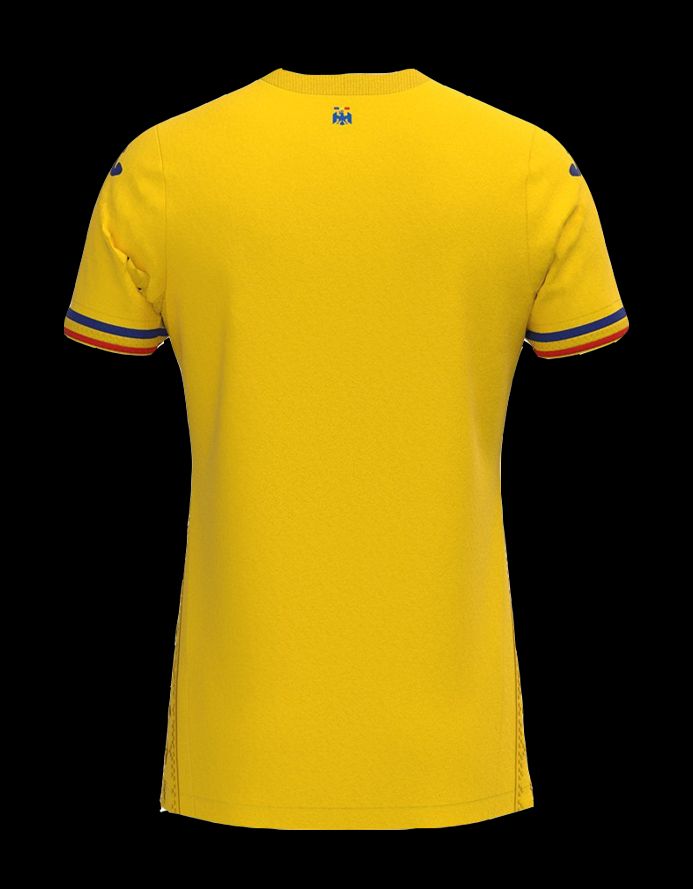 Roemeens voetbalshirt thuisshirt seizoen 2023 2024 rood geel blauw