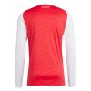 Arsenal thuisshirt lange mouwen seizoen 2025 2026 officieel tenue rood en wit