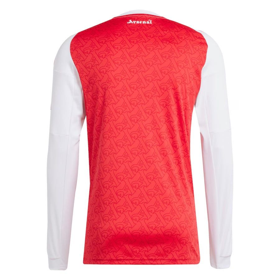 Arsenal thuisshirt lange mouwen seizoen 2025 2026 officieel tenue rood en wit