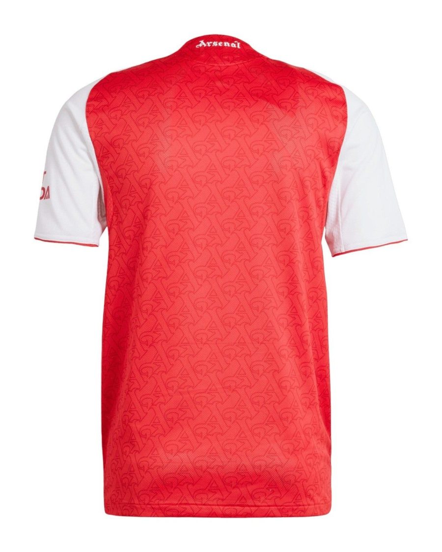 maillot-domicile-arsenal-saison-2025-2026-rouge-et-blanc-tenue-officielle Arsenal thuisshirt seizoen 2025 2026 rood en wit officieel tenue