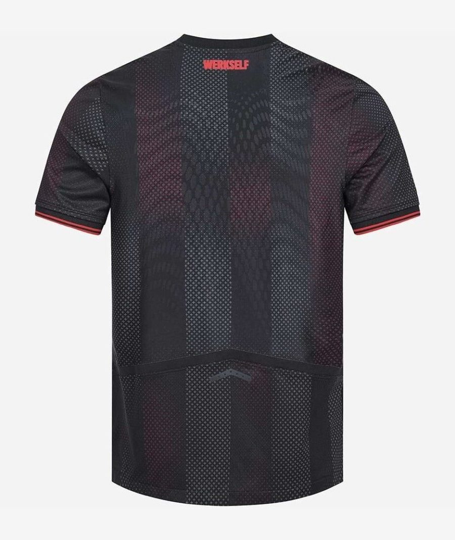 maillot-domicile-bayer-leverkusen-saison-vingt-vingt-cinq-vingt-vingt-six-rouge-et-noir Thuisshirt Bayer Leverkusen seizoen twintig vijfentwintig twintig zesentwintig rood en zwart