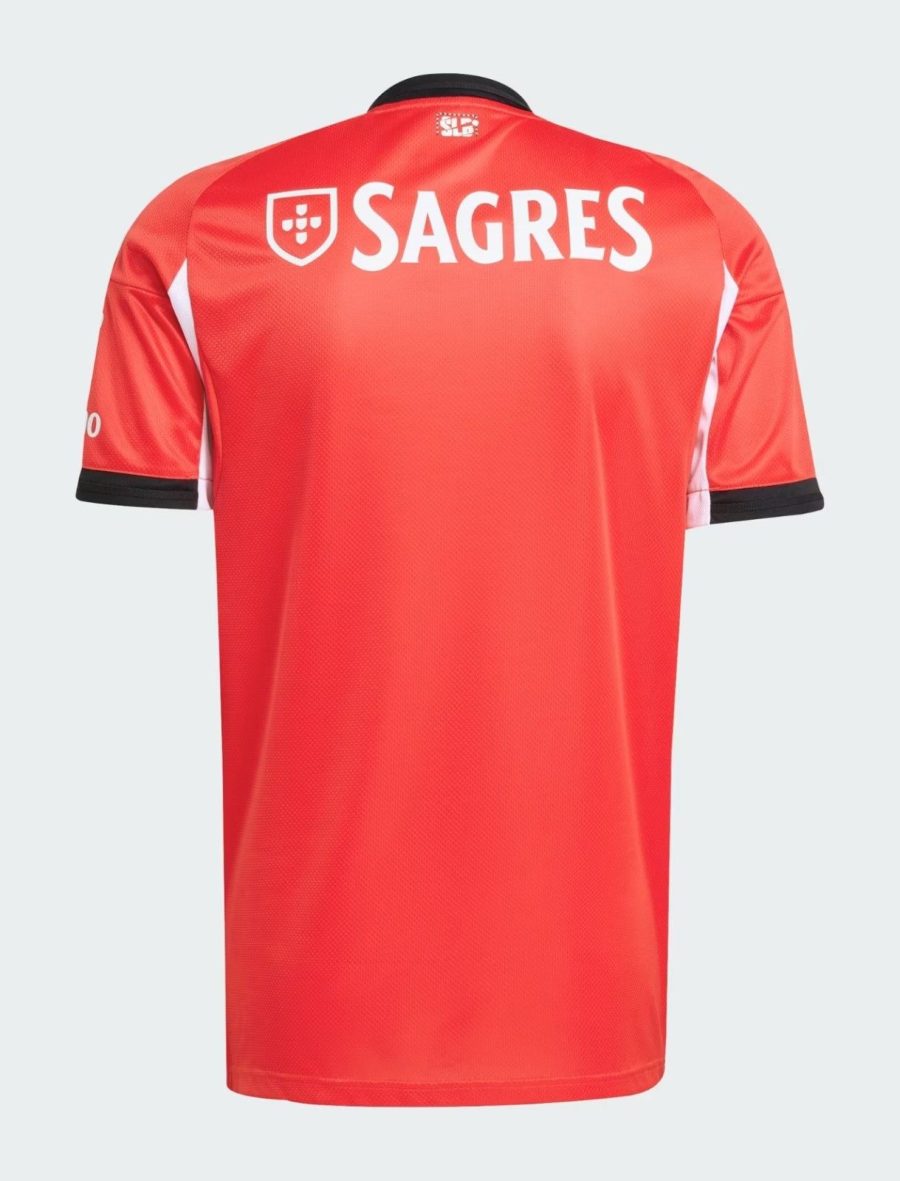 maillot-domicile-benfica-manches-courtes-saison-2025-2026-rouge-officiel Benfica thuisshirt korte mouwen seizoen 2025 2026 rood officieel