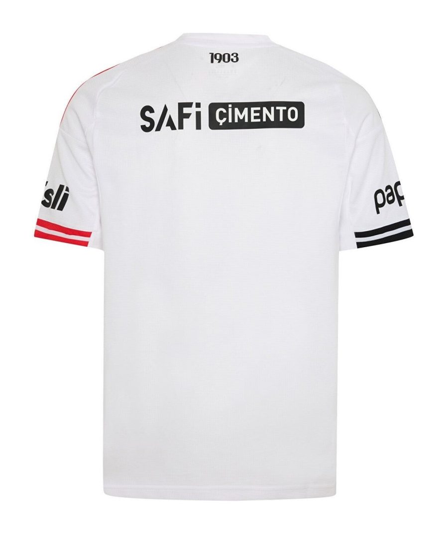 maillot-domicile-besiktas-saison-2025-2026-noir-et-blanc-jersey-football-supporter Thuisshirt Besiktas seizoen 2025 2026 zwart-wit voetbalshirt voor supporters