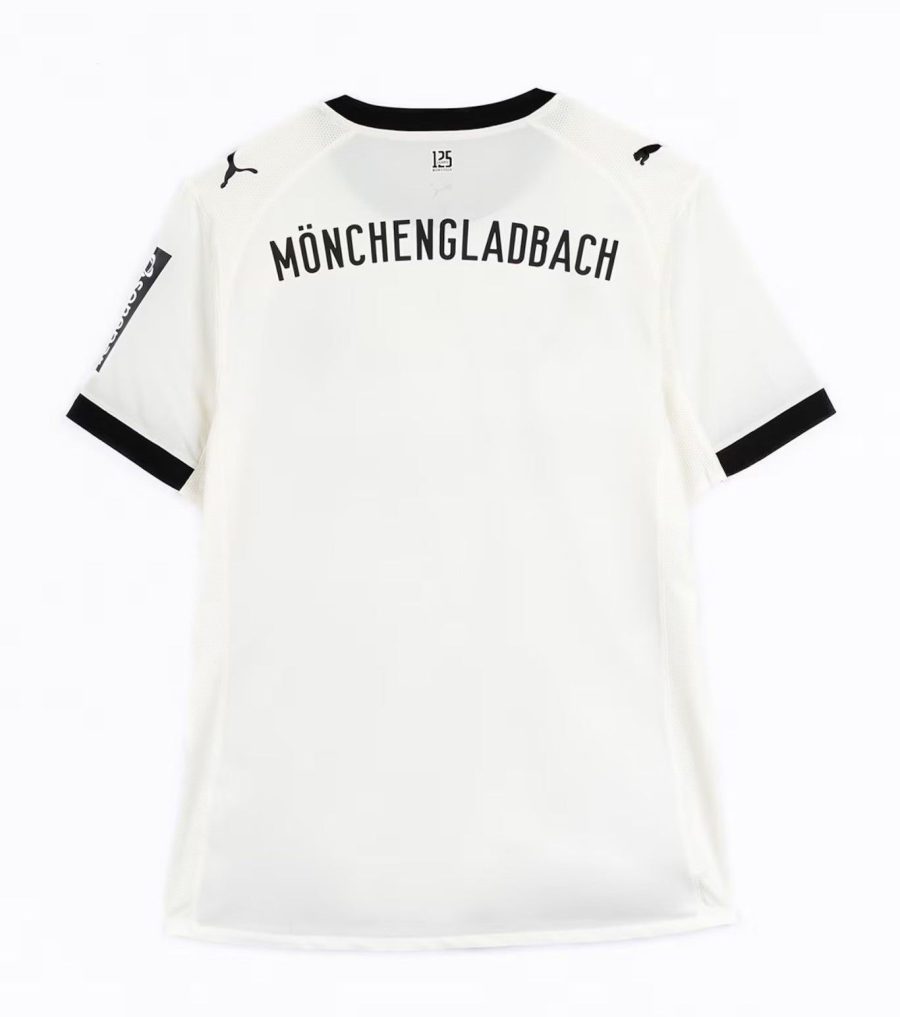 maillot-domicile-borussia-monchengladbach-saison-2025-2026-tenue-officielle-blanche-et-verte Borussia Mönchengladbach thuisshirt seizoen 2025 2026 officiële wit-groene tenue