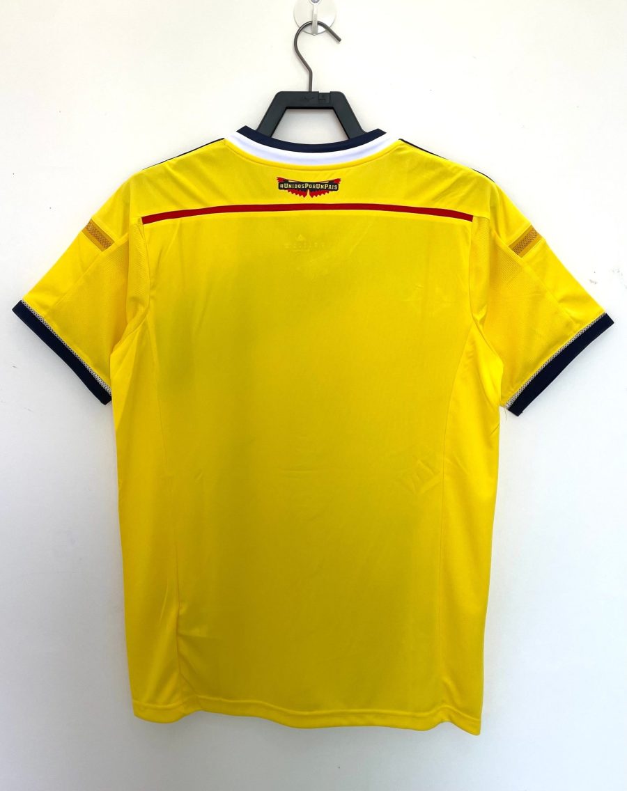 maillot-domicile-colombie-coupe-du-monde-2014-jaune-bleu-rouge maillot domicile Colombie coupe du monde 2014 jaune bleu rouge