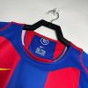 maillot-domicile-fc-barcelone-saison-2004-2005-bleu-et-grenat FC Barcelona thuisshirt seizoen 2004-2005 blauw en granaatrood