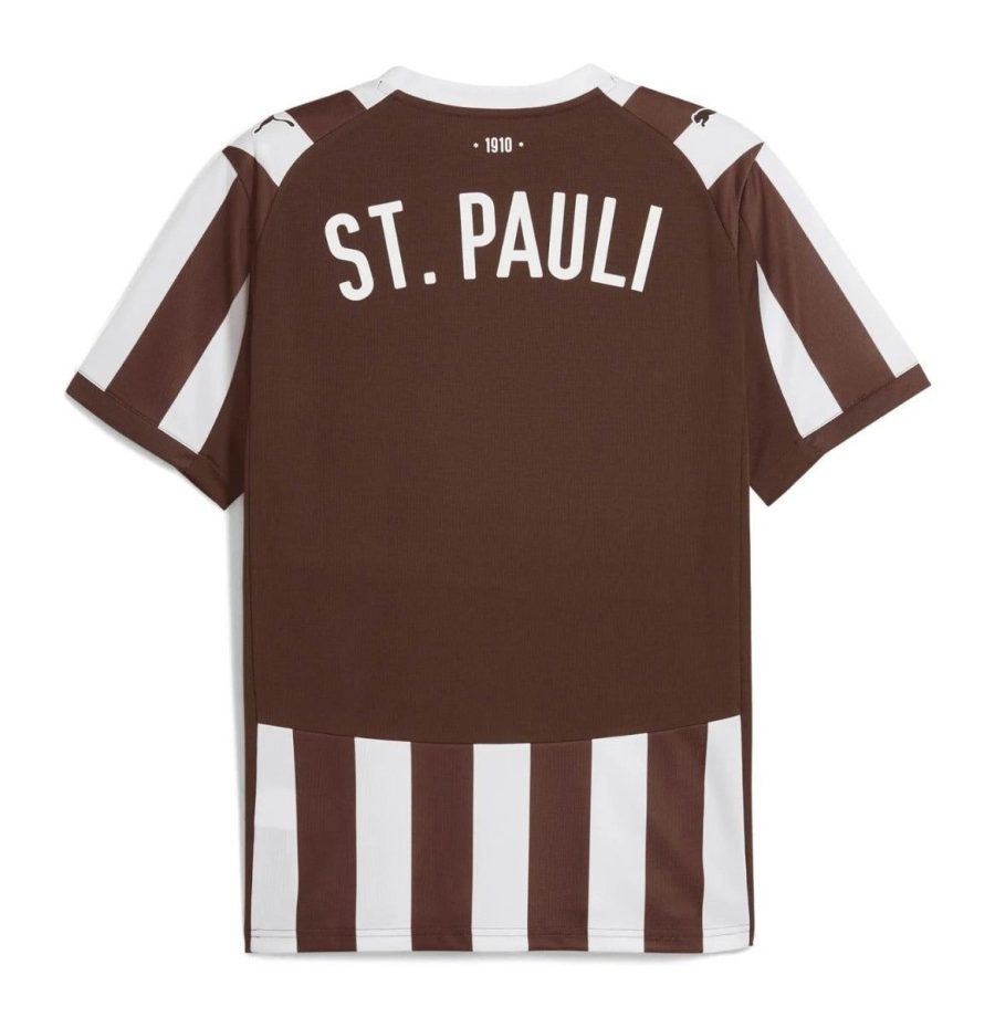 maillot-domicile-fc-sankt-pauli-saison-deux-mille-vingt-cinq-deux-mille-vingt-six-jersey-officiel-noir-et-blanc FC Sankt Pauli thuisshirt seizoen tweeduizend vijfentwintig tweeduizend zesentwintig officieel zwart-wit shirt