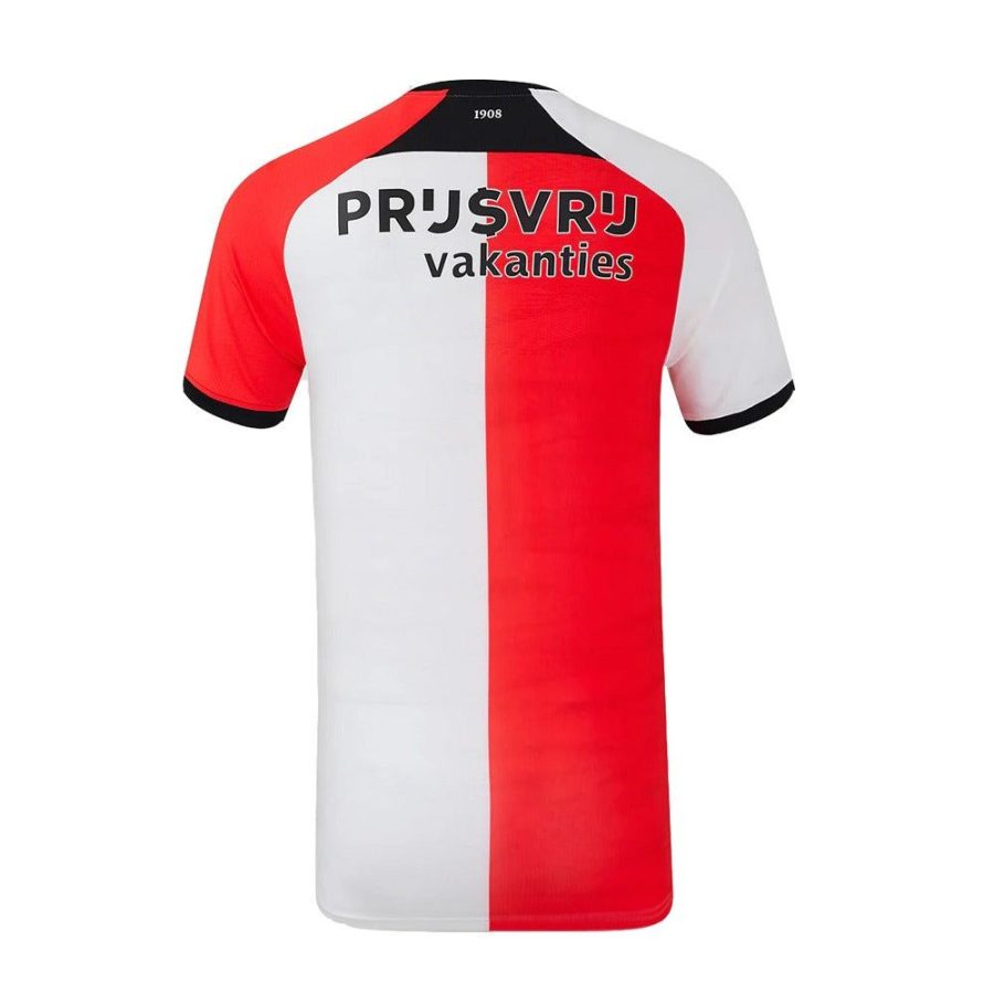 maillot-domicile-feyenoord-rotterdam-saison-2024-2025-rouge-et-blanc maillot domicile Feyenoord Rotterdam saison 2024 2025 rouge et blanc
