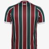 maillot-domicile-fluminense-2025-jersey-officiel-tricolore-grenat-vert-blanc officieel Fluminense thuisshirt 2025 driekleurig kastanjebruin groen wit