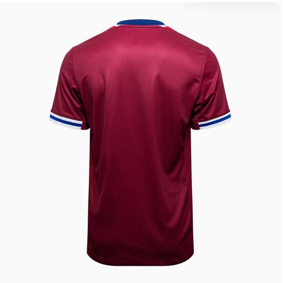 maillot-domicile-norvege-2024-rouge-de-l-equipe-nationale-de-football Noorwegen thuisshirt 2024 rood van het nationale voetbalelftal