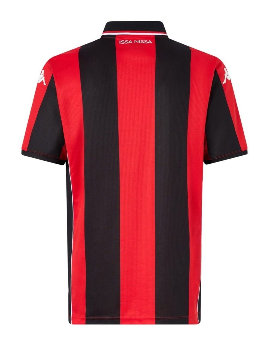 Thuisshirt OGC Nice seizoen 2025 2026 rood en zwart voor supporters van de club