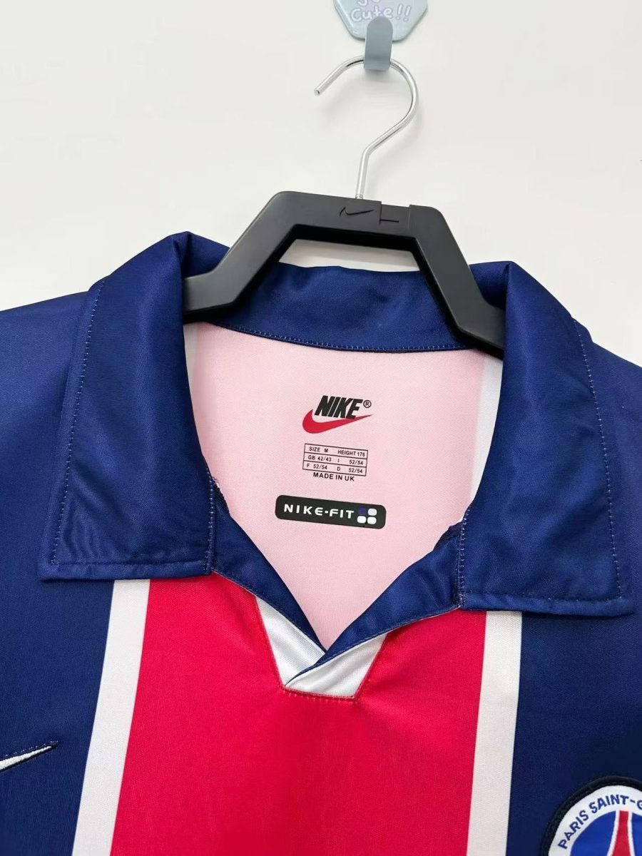 maillot-domicile-paris-saint-germain-saison-1998-1999-vintage thuisshirt Paris Saint Germain seizoen 1998 1999 vintage
