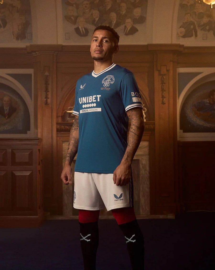 maillot-domicile-rangers-fc-edition-anniversaire-saison-2024-2025 Thuisshirt Rangers FC jubileumeditie seizoen 2024 2025