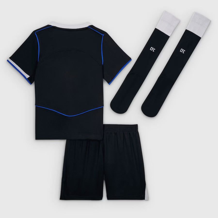 maillot-enfant-chelsea-fc-third-saison-2025-2026-avec-short-et-chaussettes kinderen Chelsea FC third shirt seizoen 2025 2026 met short en sokken