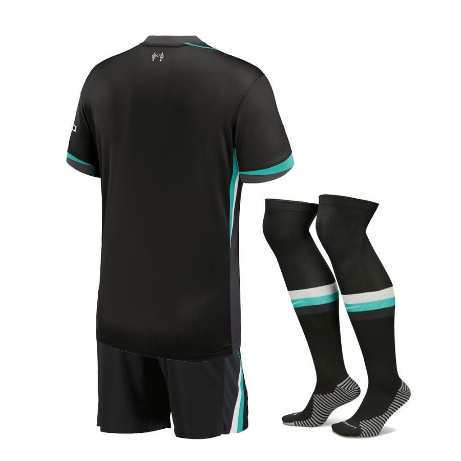 maillot-enfant-liverpool-exterieur-saison-2024-2025-avec-short-et-chaussettes Liverpool kindershirt uit seizoen 2024 2025 met short en sokken