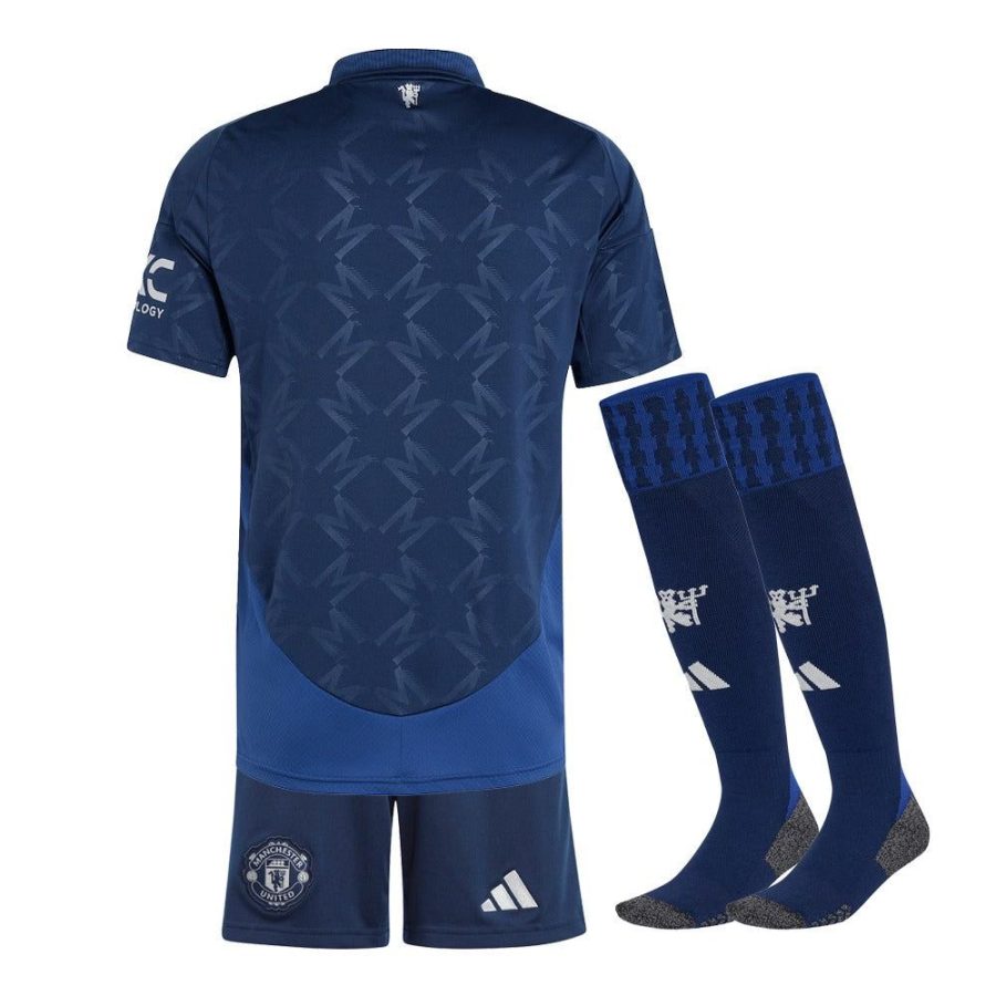 maillot-enfant-manchester-united-exterieur-saison-2024-2025-avec-short Kindershirt Manchester United uitshirt seizoen 2024 2025 met broekje