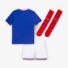 kinderen shirt Frans elftal thuis seizoen tweeduizend vierentwintig officiële tenue